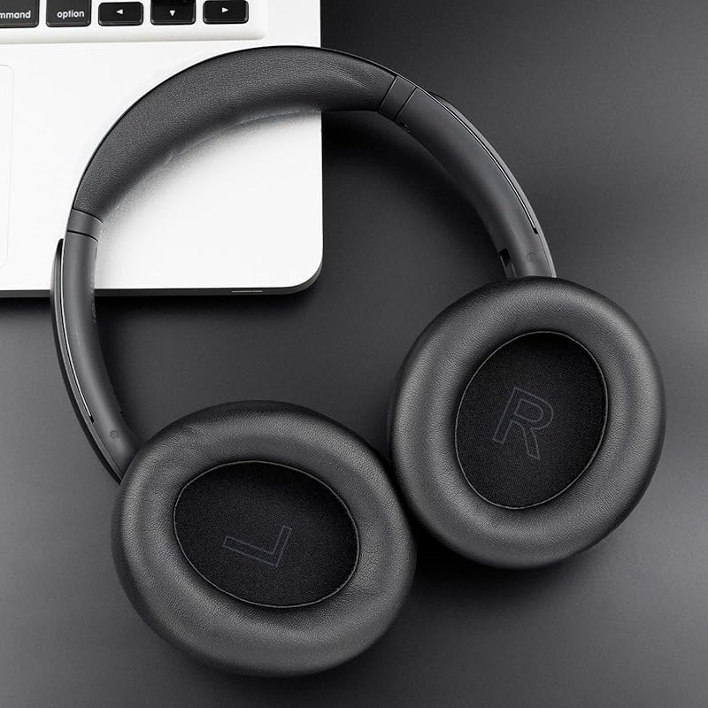 SOULWIT ear pads ear cushion for Anker Soundcore Life Compatible with Q30/Q35 soft protein leather ear cup noise isolation foam head pad comfortable
