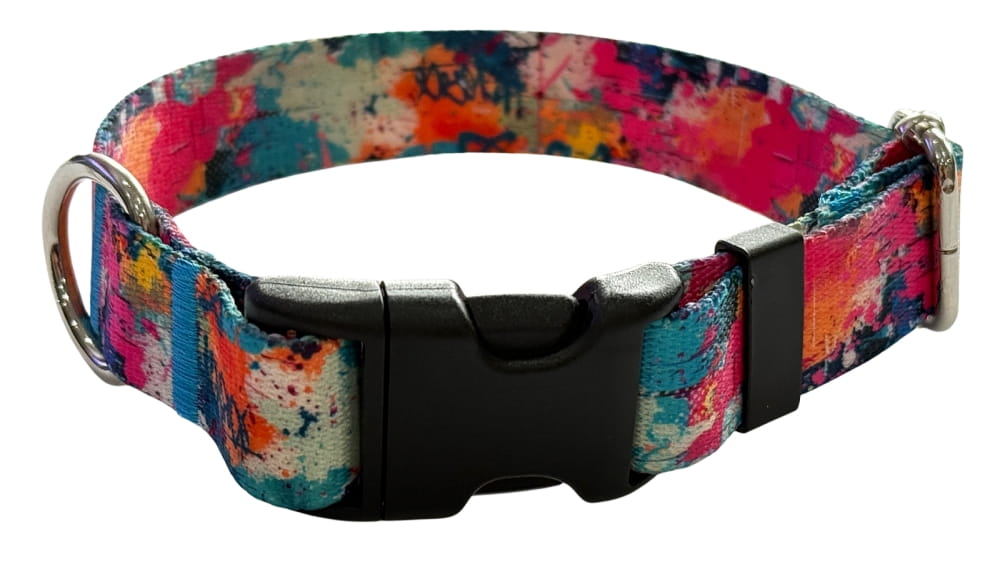 Dog Collar 2 Cm with Buckle Adjustable StreetArt Fasten Dog Collar 2 Cm with Buckle Adjustable StreetArt Fasten XL: 50-75cm