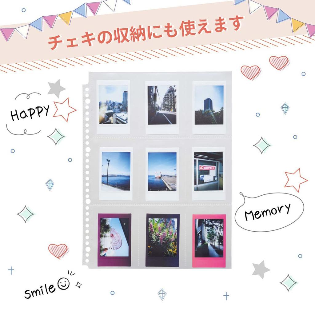 LIHIT LAB myfa Oshikatsu Trading 10 A4 N3306 Kort, 0,1 mm Tykkelse, Kort, 9-Lommers Samling, Størrelse,