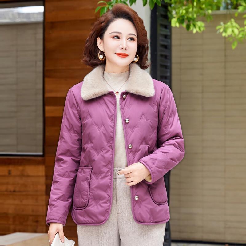 Women's Elegant Quilted Fleece-Lined Winter Jacket