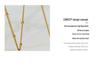 Korean Abstract Portrait Pendant Necklace - Gold Plated Titanium Steel