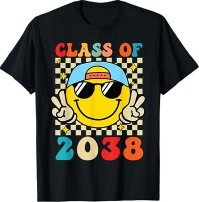 Class of 2038 Grow with Me First Day of School Graduation T-Shirt