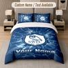 Custom Bedding Set Sheffield Wednesday FC Pattern, Print Name Text 1 Duvet Cover Plus 2 Pillowcases Home Textile