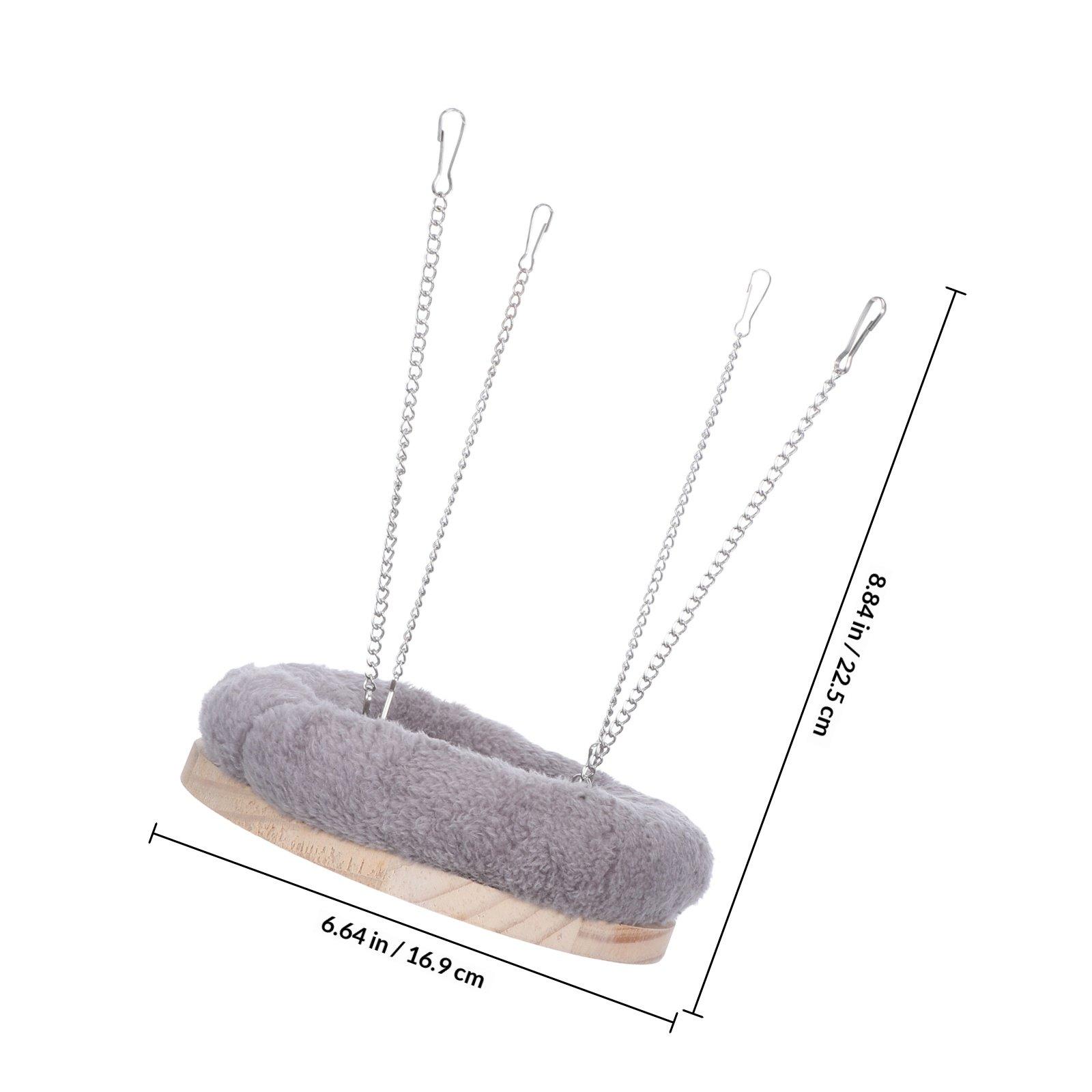 

Bird Cage Hanging Parrot Hammock Winter Warm Nest Hanging Bed for Parakeets Cockatiels Conures Small Birds Cozy Bird Bed серый