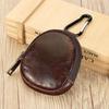 Retro Genuine Leather Simplicity Keys Coins Holder Zipper Pouches Bluetooth Earphone Storage Small Hanging Bags