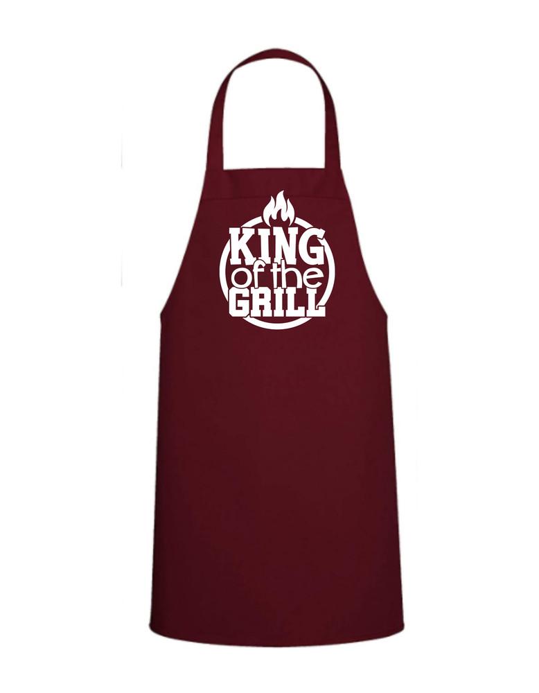 King of the Grill Apron - 100% Spun Polyester - Commercial Grade Quality - Machi Unisex T-Shirt XL