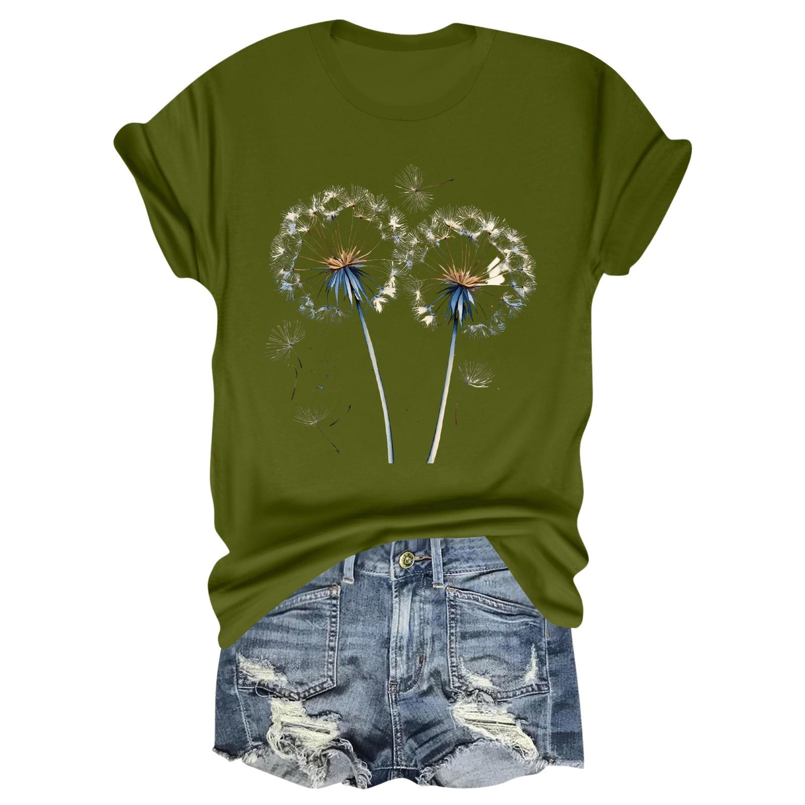 Child Casual Daily Round Neck Printed Short Sleeved T-shirt Letter Top 160 зелёный
