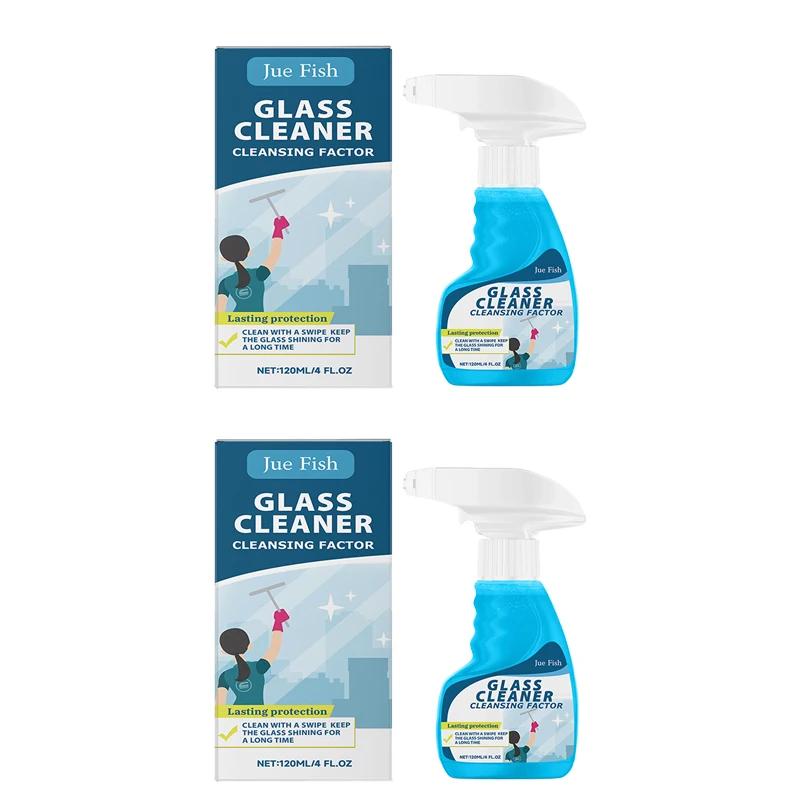 Spray Limpiacristales Deja el Vidrio Brillante e Impresionante Seguro de Usar para Ventanas Espejos Superficies de Vidrio Interiores y Exteriores 120ML