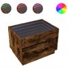 Infinity LED Coffee Table In Smoked Oak 70x50x50 Cm