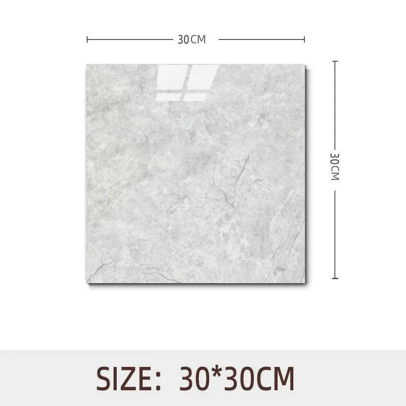 10pcs Waterproof Imitation Marble Wood Tile Floor Stickers 30*30cm Bathroom Home Decoration DIY Self-adhesive Wall Stickers
