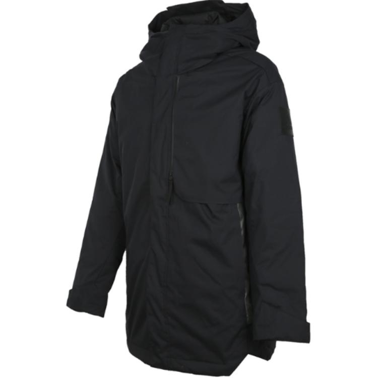 Adidas Fashion Versatile Hooded Down Jacket Men Jacket Black CY8609