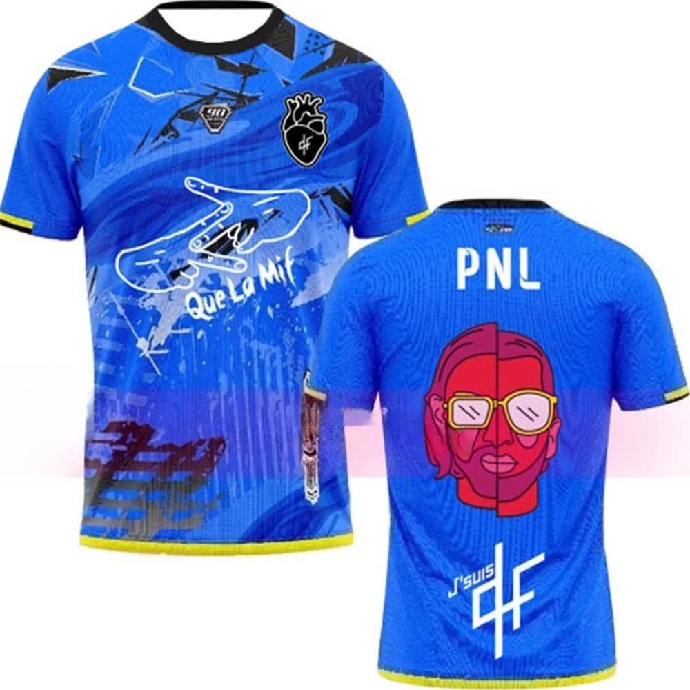 Summer New Maillots Thailande Maillots PNL Tee Children Adult Top O-Neck Loose Breathable Men Women Sports T-Shirt comfortable soft top
