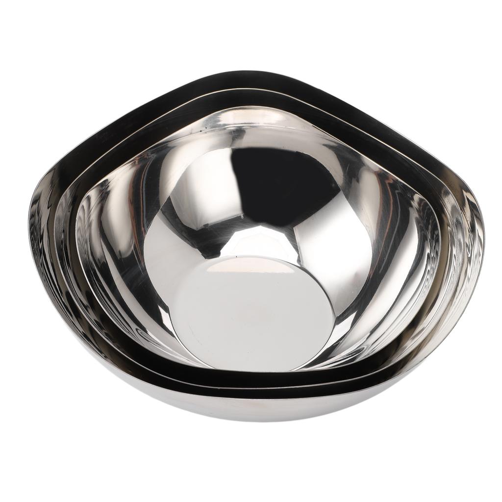 Irregular Shape Salad Bowls Serving Bowls Set for Kitchen Stainless Steel Mixing Bowls for Salad