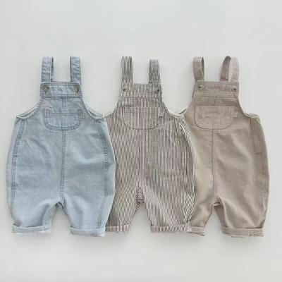 Korean Baby Denim Overalls - Stylish Autumn Casual Jumpsuit for Kids