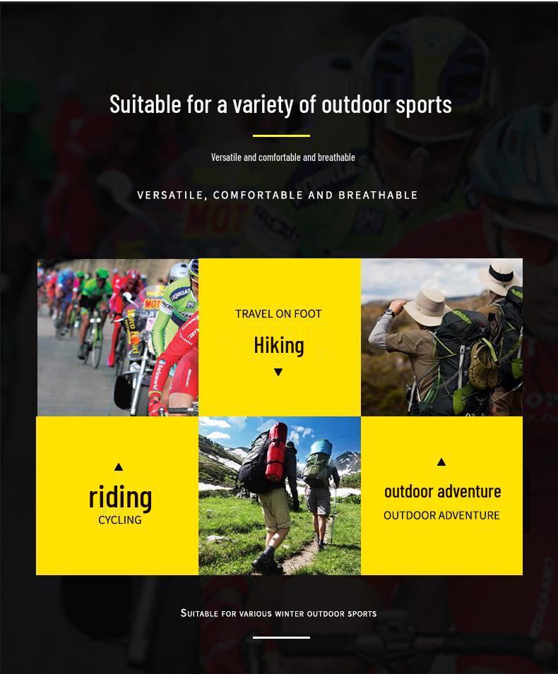 Touchscreen Warm Winter Cycling Gloves - Anti-Slip, Wear-Resistant for Outdoor Sports & Road Biking