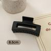 Simple Black Frosted Hairpin Hair Claw Clip Solid Color Multishaped Durable Headwear Hair Clip Hair Accessory for Women