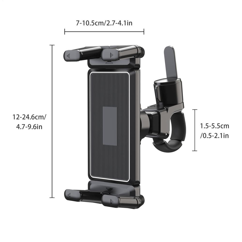 

Heavy Duty Truck Phone Mount Vibration Proof with Super Clamp Secure Holder for Excavator Forklift Dashboard, Anti-Shake чёрный