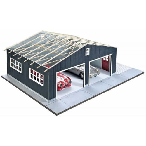 Cobaanii mokei Kobaani Model Studio 1/43 Sweet Style Garage Life Series 2-Car Garage Wooden Assembly Kit SS-041 Molded Color