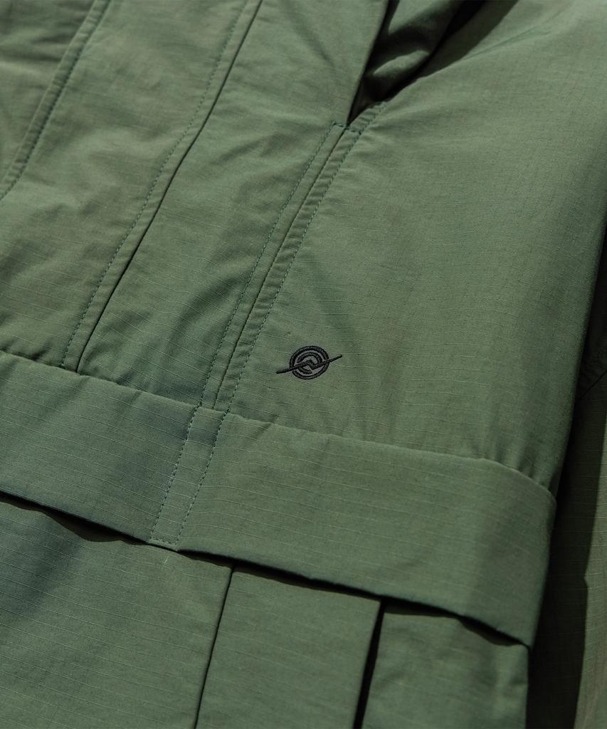 Kalapatthar Nylon Rib Pullover Jacket - Khaki