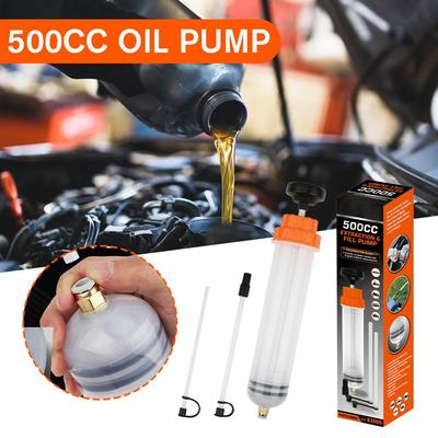 500ML Car Oil Fluid Extractor Auto Special Fuel Transfer Filling Syringe Injecting Pump Suction Vacuum Brake Liquid Extractor