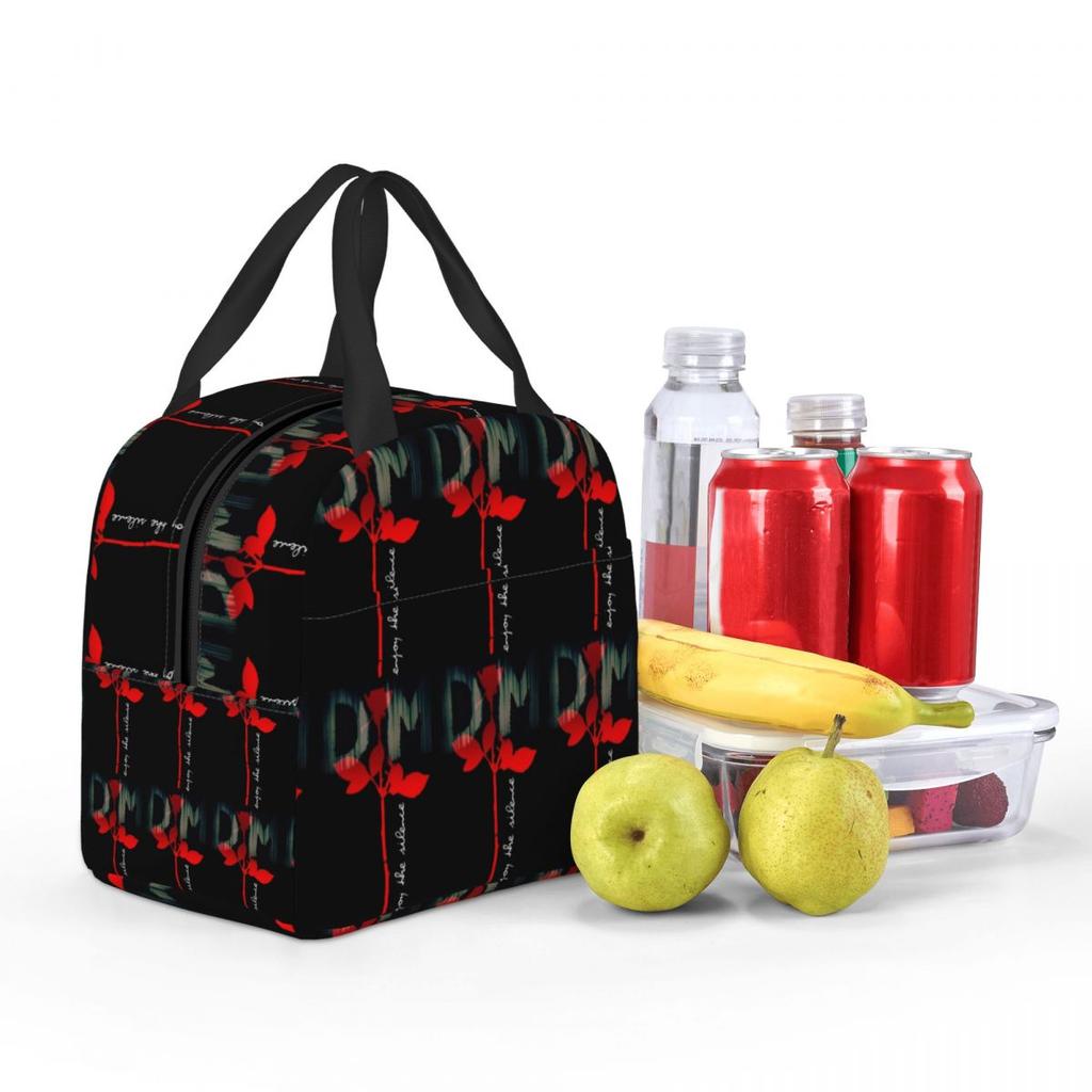 Elektronischer Rock Depeche Cooler Modus Isolierte Lunchtasche für Kinder Schul-Kühltasche Thermische Lebensmittelbox Tragetasche Lunchboxen Behälter