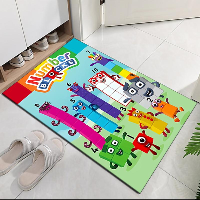 Tappeto Stampato Numberblocks, per Sedia da Ufficio Soggiorno Camera da Letto Cucina Decorazioni Regali.