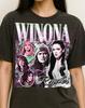 Winona Ryder Shirt, 90s Vintage Retro Bootleg Winona Ryder T-Shirt, 90s Icon Graphic Tee, Gothic Actress Fan Aesthetic Shirt