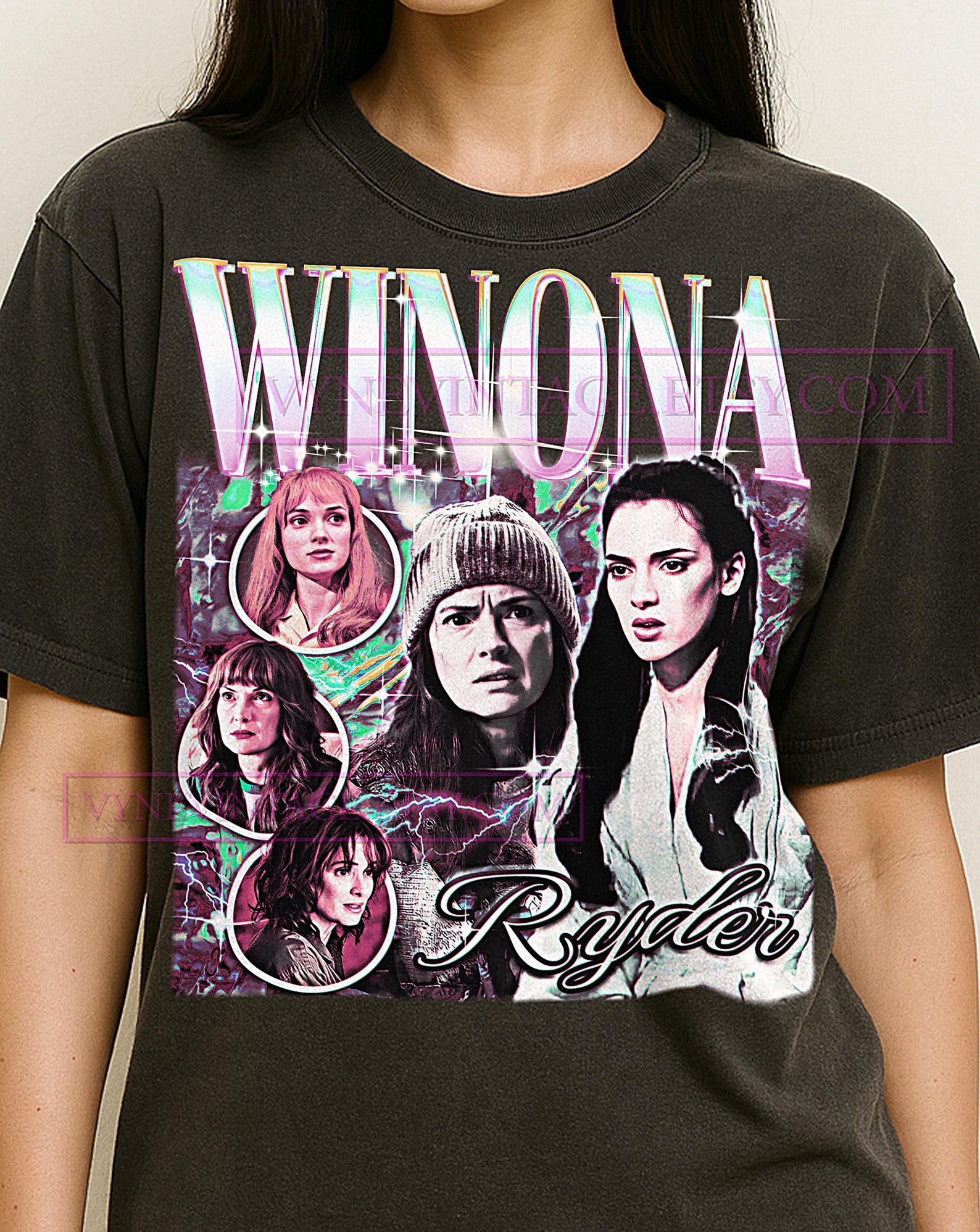 Winona Ryder Shirt, 90s Vintage Retro Bootleg Winona Ryder T-Shirt, 90s Icon Graphic Tee, Gothic Actress Fan Aesthetic Shirt 4XL