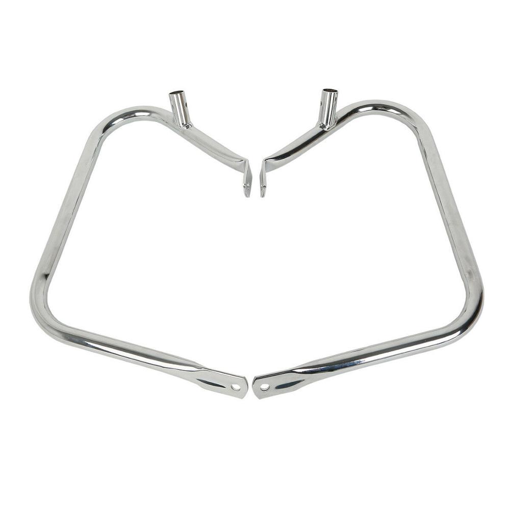 Motorcycle Saddlebag Bags Steel Guard Bracket For Harley Touring Road King Electra Glide Road Glide 1997-2013
