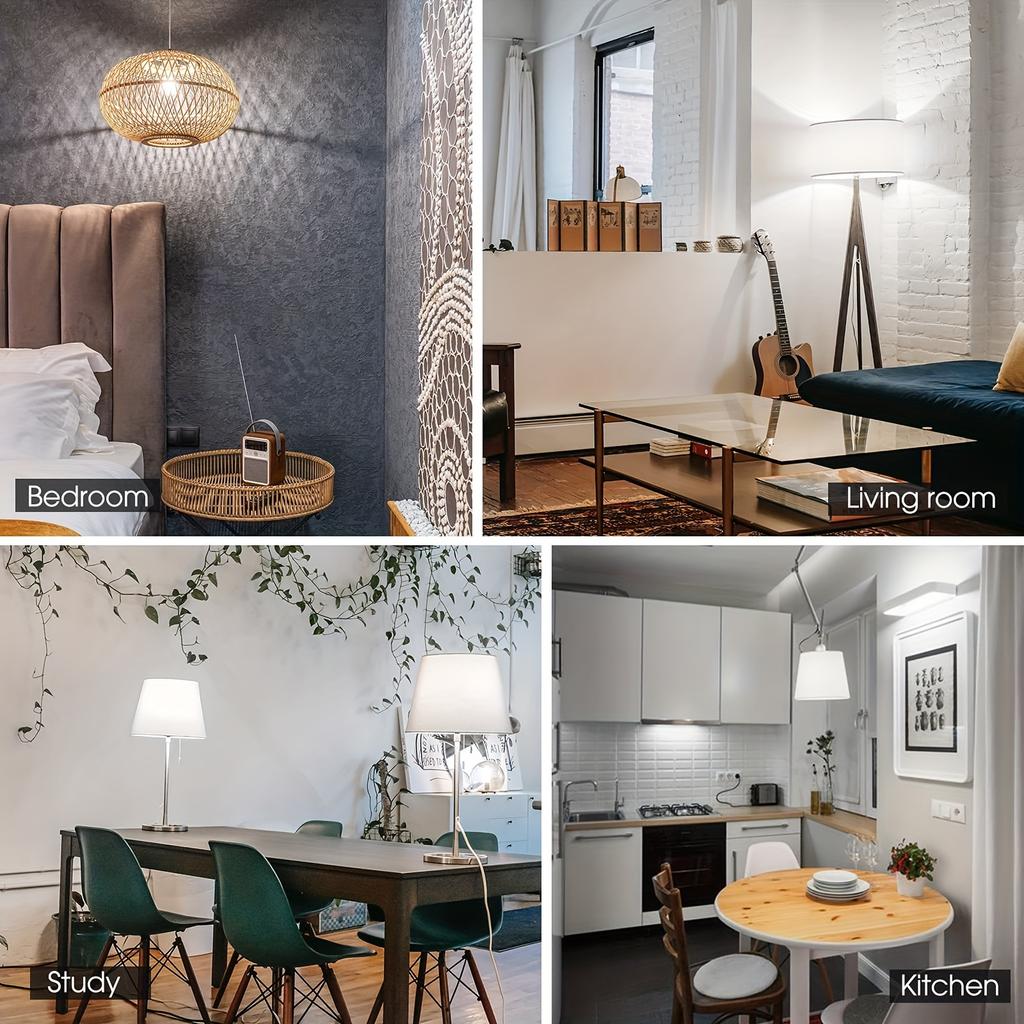 3PCS LED Bulb AC110V E27 E26 E14 E12 3/6/9/12/15/18/20W No strobe High Lumen Interiors Lighting Bulb