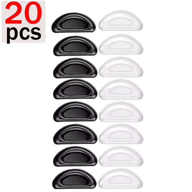 10/60pcs Glasses Nose Pads Adhesive Silicone Nose Pads Non-slip Transparent Nosepads for Glasses Eyeglasses Eyewear Accessories