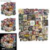 Set di Adesivi Cartoon The Big Bang Theory Cinquanta Pezzi Impermeabili e Resistenti al Sole Decalcomanie per Valigia Auto Laptop Quaderno