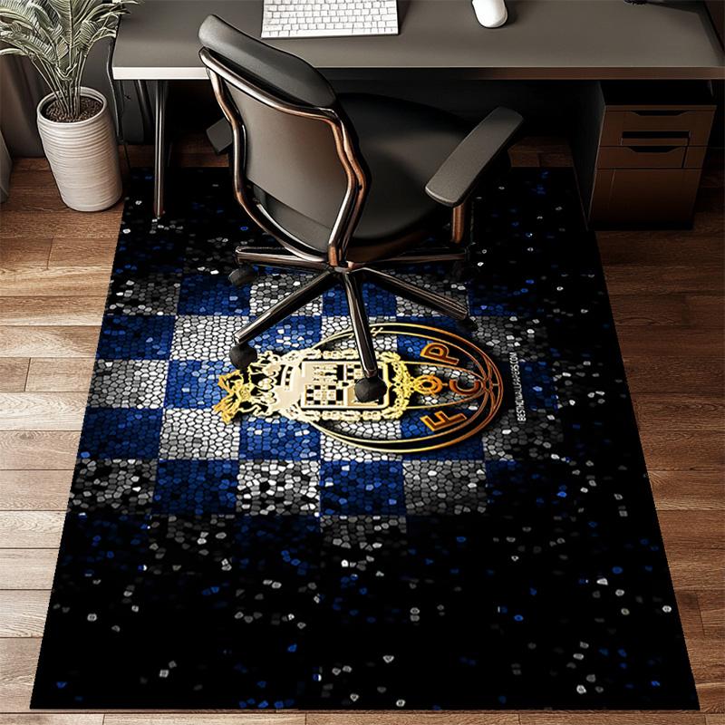 Fc Emblem Printed Office Carpet Chair Cushion  Entryway Rug, Rugs for Living Room, Bedroom Christmas gifts