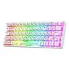 61 Keys Gaming Keyboard Wireless 2.4G Transparent Mechanical Keyboard Bluetooth-Compatible RGB Backlit Gaming Keyboard for Gamer