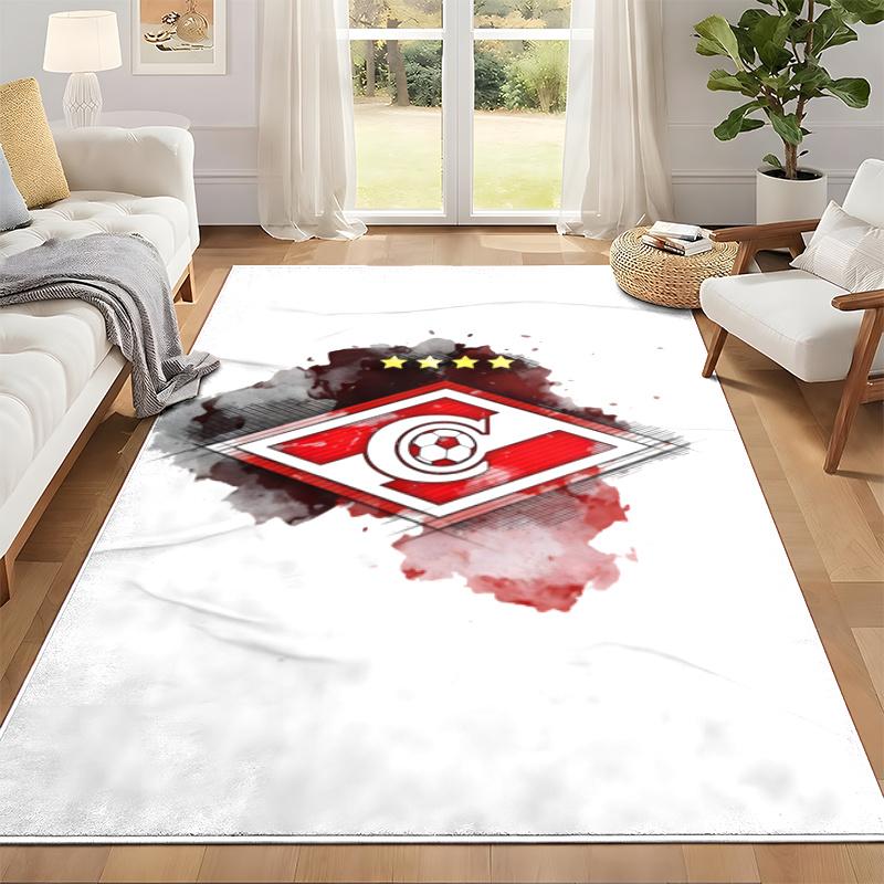 FC Spartak Moscow Carpet Door Mat for Living Room or Bedroom Protective Mat Under Chair Office Decoration Christmas Gift Birthday Present