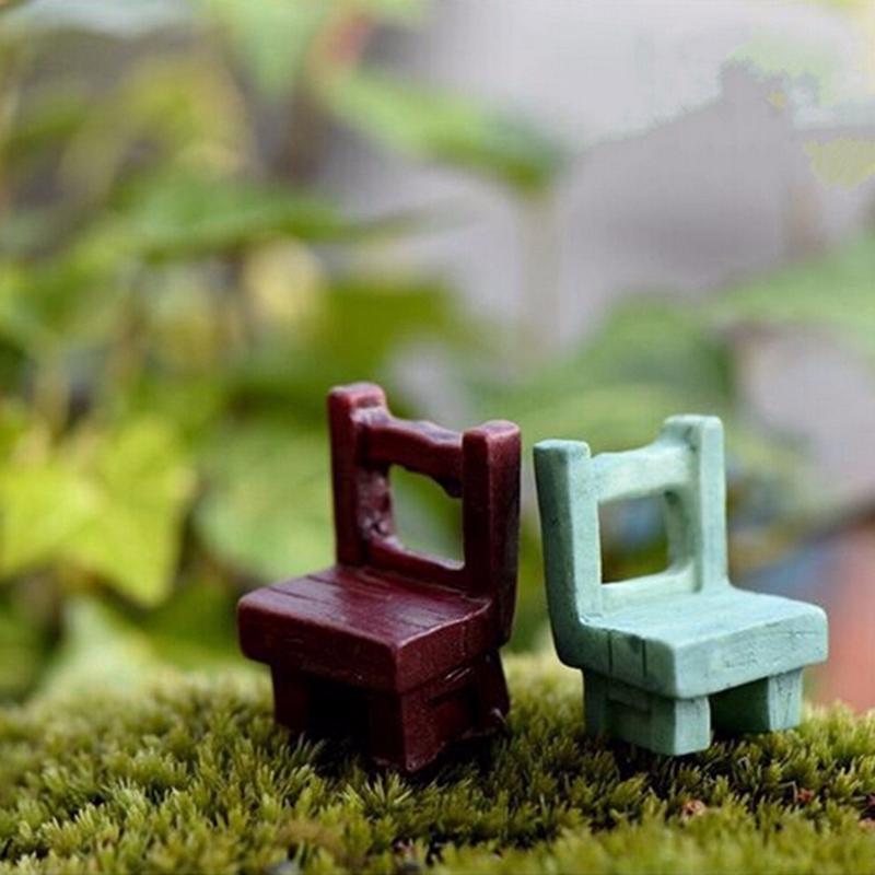 Miniatures Decors  Tables Chairs Furniture Figurine Crafts Landscape Plant Lovely Fairy Resin Garden
