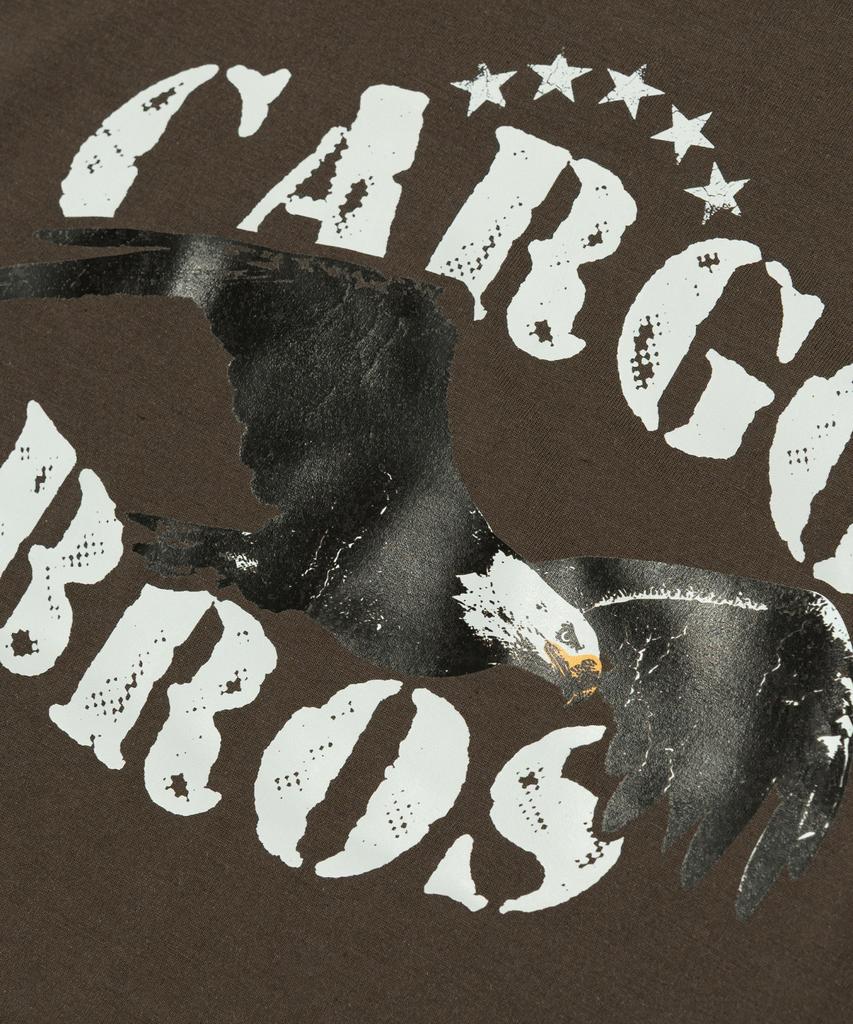 CARGOBROS (Big Size) American Vintage Eagle Short Sleeve T-Shirt (Khaki)