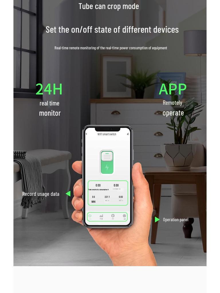 Smart 63A 1P WiFi Circuit Breaker with Wireless Remote Control for Smart Home
