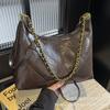 Niche Design Textured Commuter Handbag 2025 Autumn and Winter New Retro Diamond Chain Messenger Tote Bag