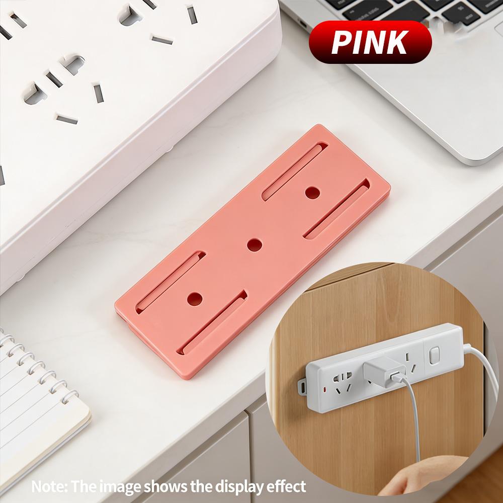 Universal Self Adhesive Hooks Plug Socket Fixer Power Strip Organizer Multifunctional Storage Hanger