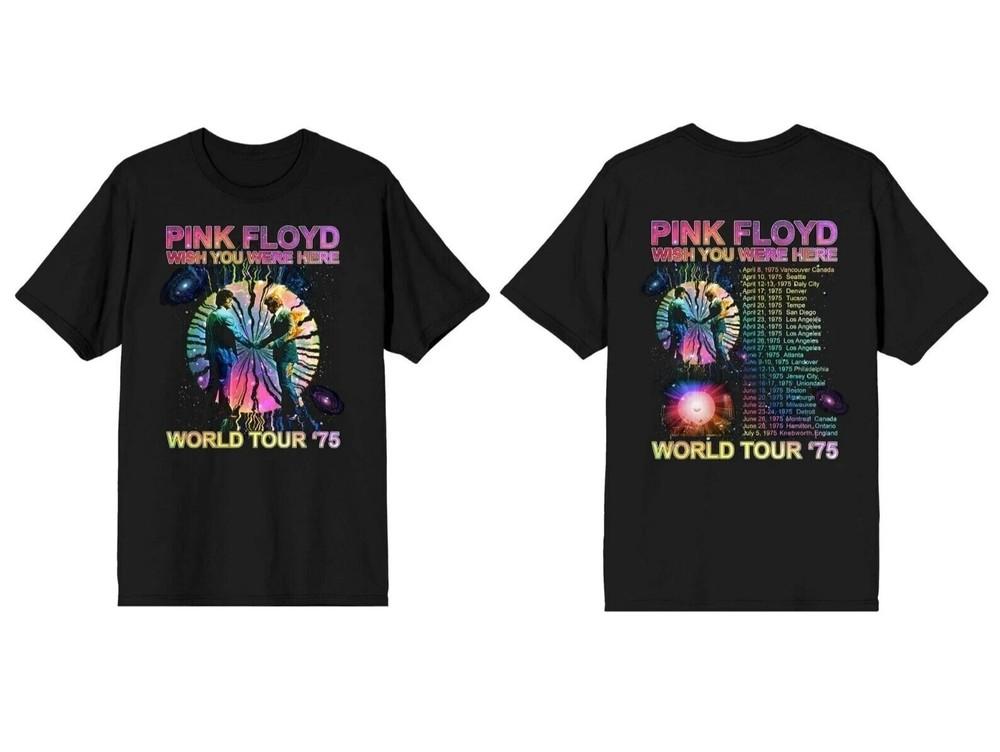 Pink Floyd Wish You Were Here World Tour 75 Men s Black T-shirt Unisex T-Shirt XXXL
