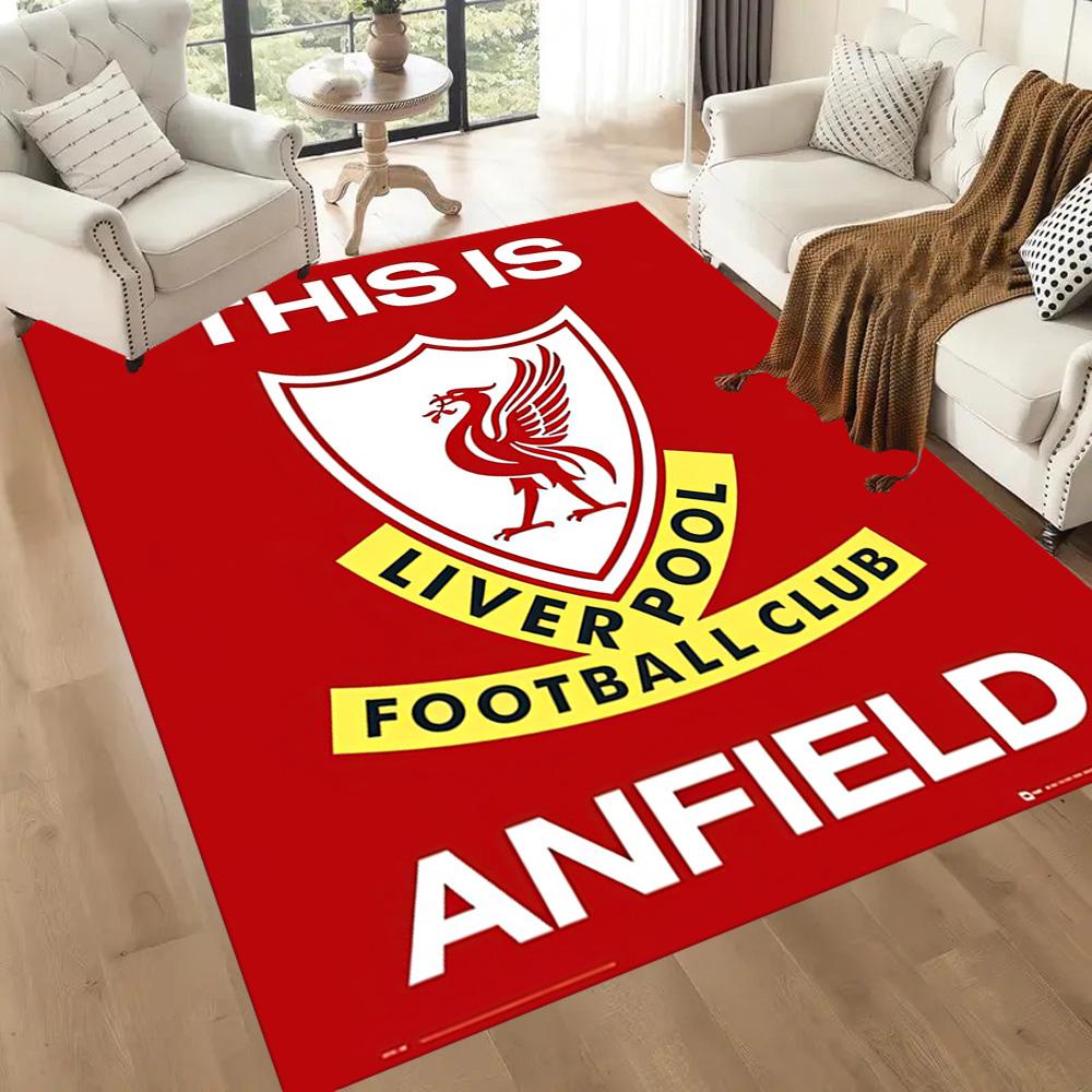 Liverpool Football Club Area Rug Perfect For Outdoor Study Room Balcony Decorate Room Antislip Carpet Office Home Decor Spiritual Gift