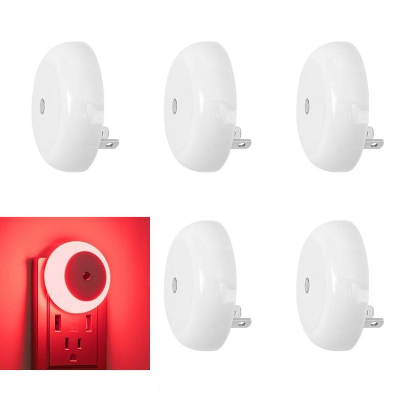Plug In Light Controlled Sensor Smart Night Light With  Control Switch Suitable For Corridors, Bedrooms, Children's Rooms, Kitchens Stairs.