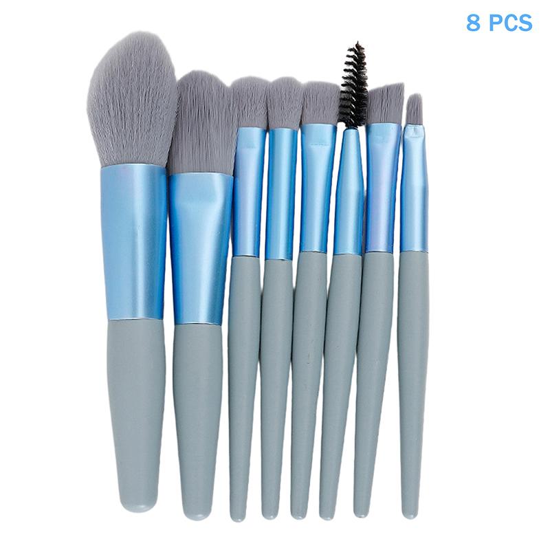 8/13Pcsmakeup Brush Set Fluffy Professiona Cosmetic Foundation Powder Eyeshadow Kabuki Blending Make Up Brush Beauty Tool Makeup