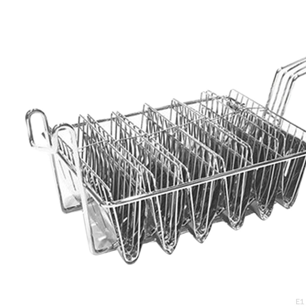 Fryer Holder Basket with Grip Handle, Practical, 4 /6 Shells Optional