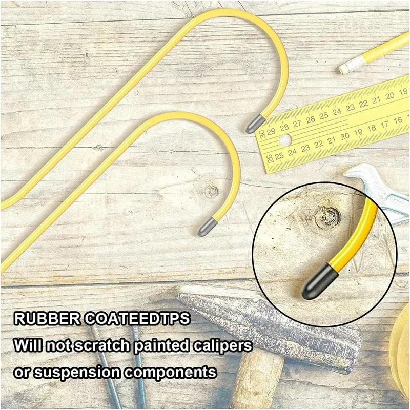 Universal Tools for Brake Bearing Axle Suspension Work Car Brake Caliper Hooks Auto Brake Caliper Hangers Hooks with Rubber Tips