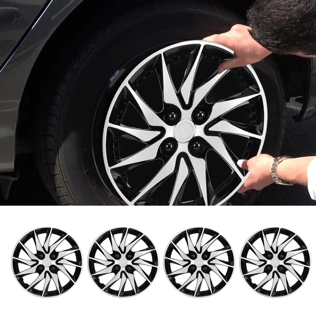 4pcs 14 Inch Hub  Wheel Covers Protective Fashionable R14   Replacement Hub   for Most Cars Truck SUV