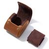 Einzelsteckplätze Crazy Horse Hülle Echte Leder-Uhrenarmband-Hülle Halter Klassisch für Schmuck Rindsleder Aufbewahrung Uhr Vitrine