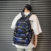 Large Capacity Student Backpack Graffiti Print Campus Backpack Men Lightweight Couple Backpack