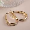 Multi Layer Zircon Ear Hoops Fashionable Elegant Exaggerated Earrings for Women High End Jewelry